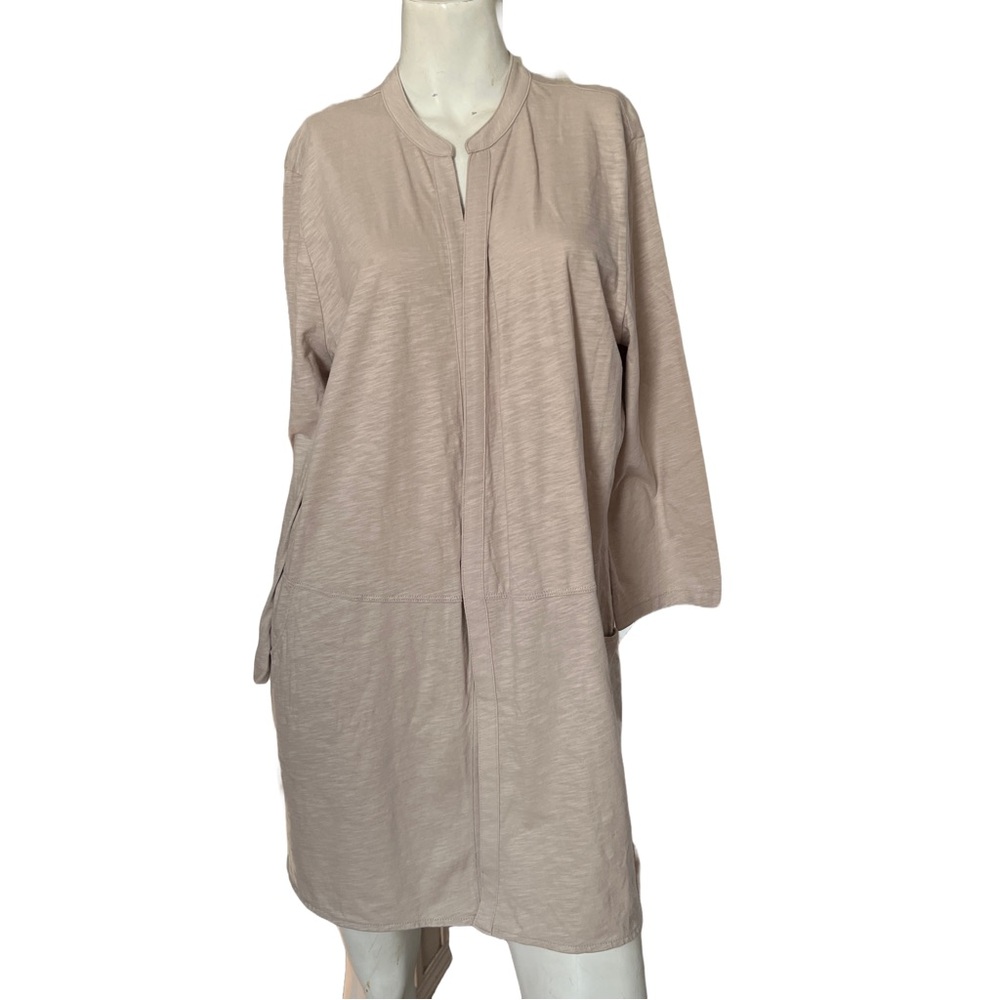 Northern Reflections 100% Cotton Beige Neutral Tunic Cardigan – Size L